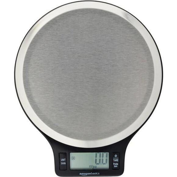 Digital Kitchen Scale with LCD Display Batteries Weighs up to 11 Stainless Steel - Picture 1 of 5